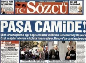 Sözcü'nün 'Paşa Camide' manşetine tepki yağıyor
