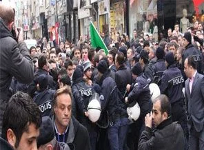 Taksim Tünel'de gerginlik