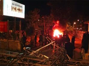Tunceli'de sabaha kadar eylem