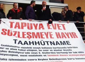 Beykoz'da tapu gerginliği