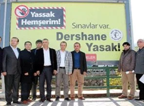 Dershane afişleri kaldırılmasın diye nöbet tutacaklar!