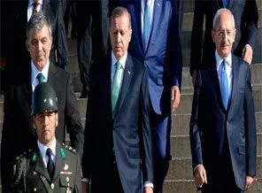 Devlet erkanı Anıtkabir'de buluştu