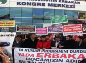 Erbakan isimli salonda piyango çekilişine tepki