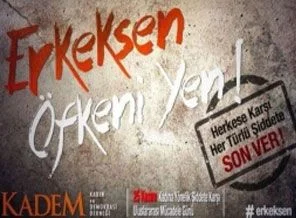 'Erkeksen öfkeni yen!'
