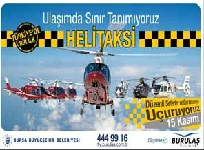 'Helitaksi' seferleri 15 Kasım'da başlayacak