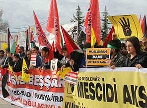 Mısır, Suriye ve Filistin direnişi için eylem