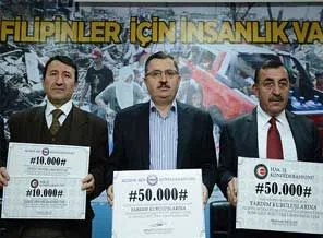 Sendikalardan Filipinler'e bağış