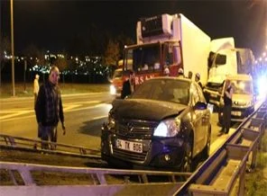 TEM'de zincirleme trafik kazası