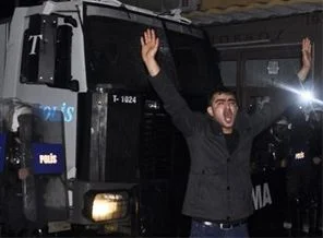 Termik santral protestosuna müdahale