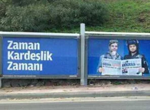 Zaman gazetesinden çarpıcı afiş
