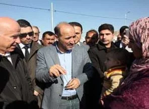 Carba Erbil'de Suriyeli sığınmacıları ziyaret etti