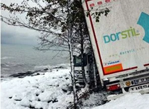 Denize düşmekten son anda kurtuldu