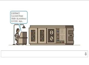 Google Grace Hopper'ı doodle'ladı