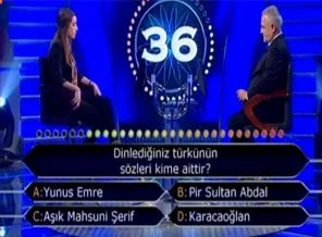 Kim Milyoner Olmak İster'de ilginç cevap
