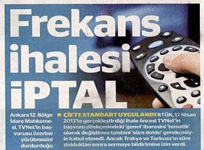 RTÜK frekans ihalesini iptal etti!