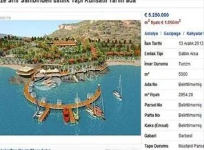 'Sahibinden denize sıfır yarım ada'