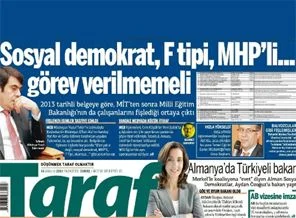 Taraf gazetesinden yeni fişleme iddiası