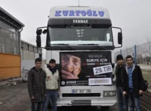 AYDER'den Suriye'ye 10 tır daha insani yardım malzemesi gidecek