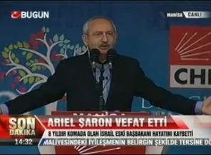 Bugün TV'nin Ariel Şaron vefat etti son dakikası