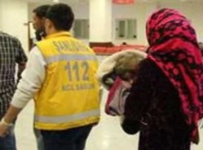 Çocuğunun vurulduğunu bakın nasıl fark etti
