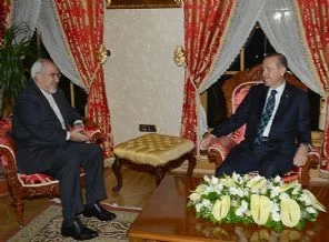 Erdoğan İran Dışişleri Bakanı Zarif'i kabul etti
