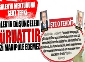 Gülen'in mektubunda adı geçen cemaatlerden sert tepki!