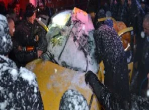 Kar yağışı altında ölüm mücadelesi!