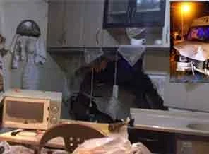 Mutfağa giren minibüsün şoförü öldü