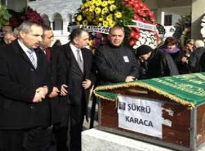 Şükrü Karaca için cenaze töreni