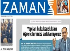 Zaman'ın manşeti asparagas çıktı!