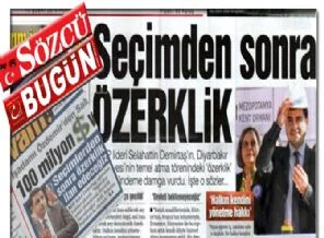 Ajans düzeltti onlar yine 'Özerklik ilanı' yazdı