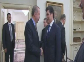 Erdoğan, Barzani ile bir araya geldi