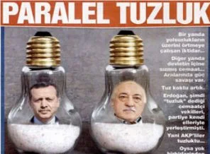 Erdoğan ile Gülen'i tuzluk yapıp altına bakın ne yazdılar!