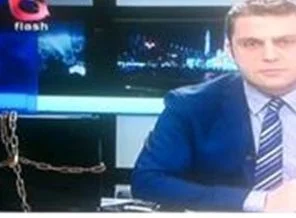 Flash TV internet yasasını böyle protesto etti!