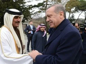 Katar Şeyhi Gül ve Erdoğan'la görüştü