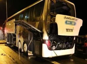 TEM'de yolcu otobüsü faciası