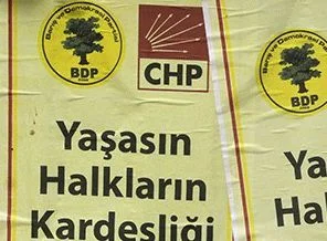 BDP ve CHP aynı afişte oyunu