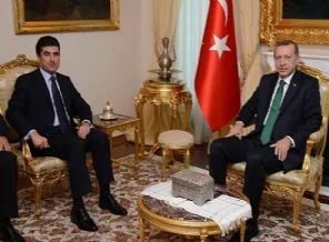 Erdoğan Barzani ile görüştü