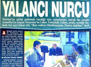 Geçmiş manşetlerde Fethullah Gülen