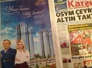 Karşı Gazetesi Ağaoğlu reklamıyla tepki topladı