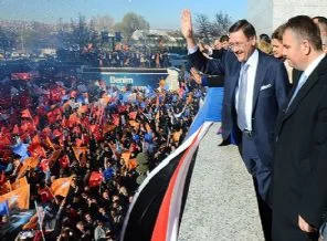 Melih Gökçek'e coşkulu karşılama