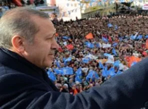 Mitingde Erdoğan'ı duygulandıran an