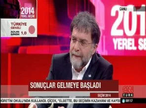Seçim Ahmet Hakan'ın yüzünü canlı yayında düşürdü