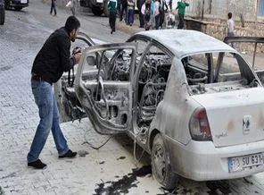 Yanan polis GATA'ya sevk edildi