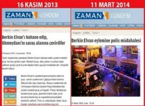 Zaman'ın iki haberi arasındaki farkı