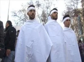 AK Partili gençlerden Mısır protestosu
