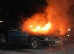 Araç seyir halindeyken yandı