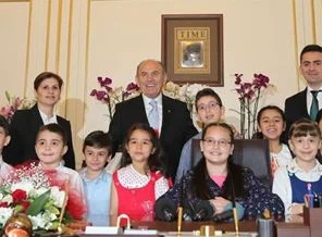 Çocuk başkandan su tasarrufu talimatı