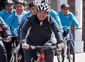 Cumhurbaşkanı Gül pedal çevirdi