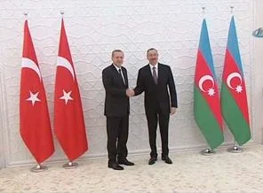 Erdoğan Azerbaycan Cumhurbaşkanı Aliyev'le görüştü